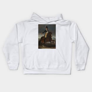 Equestrian portrait of Fernando VII by Francisco Goya Kids Hoodie